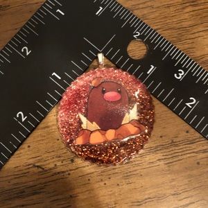 Handmade Diglett resin charm